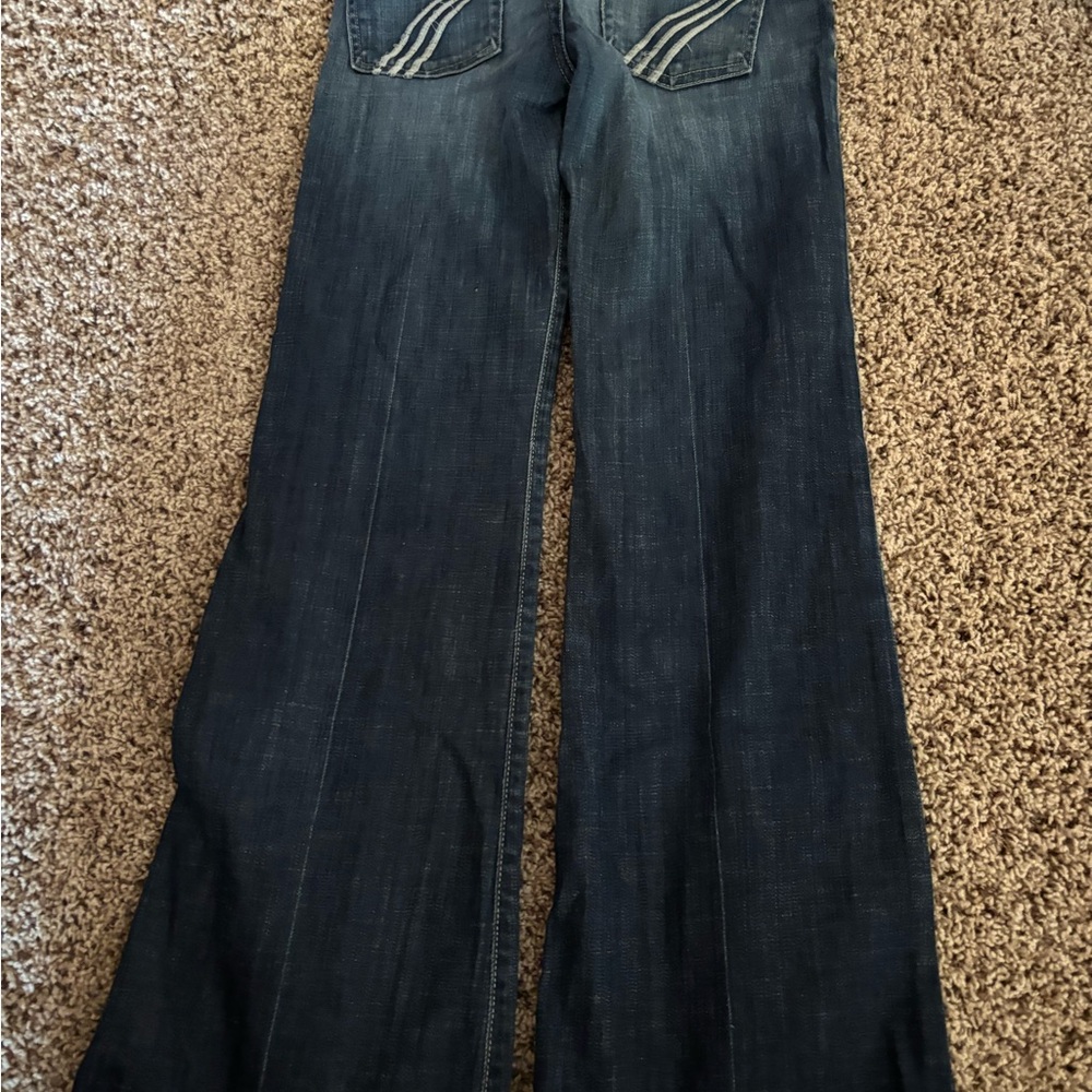 7 for all Mankind Jeans white labels